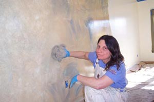 Iris Lee Marcus has been busy covering homes, restaurants and businesses with outstanding decorative and faux finish treatments
